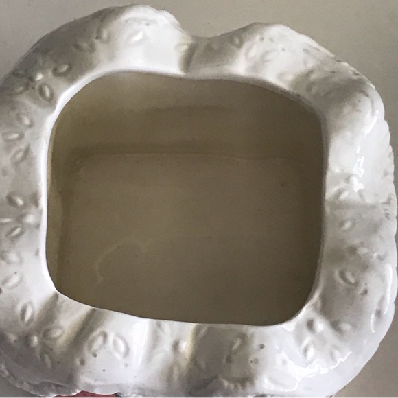 Fitz & Floyd 1992 Patchwork Quilted Teddy Bear With A Christmas Hat Trinket Box - Picture 11 of 16